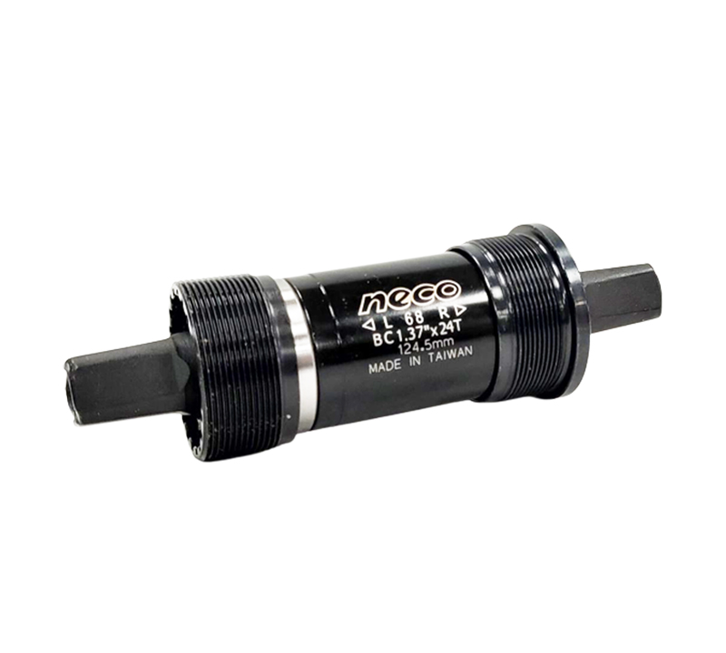 NECO B910鐵蓋卡式培林BB中軸(68*124.5mm)四方軸[04009367]