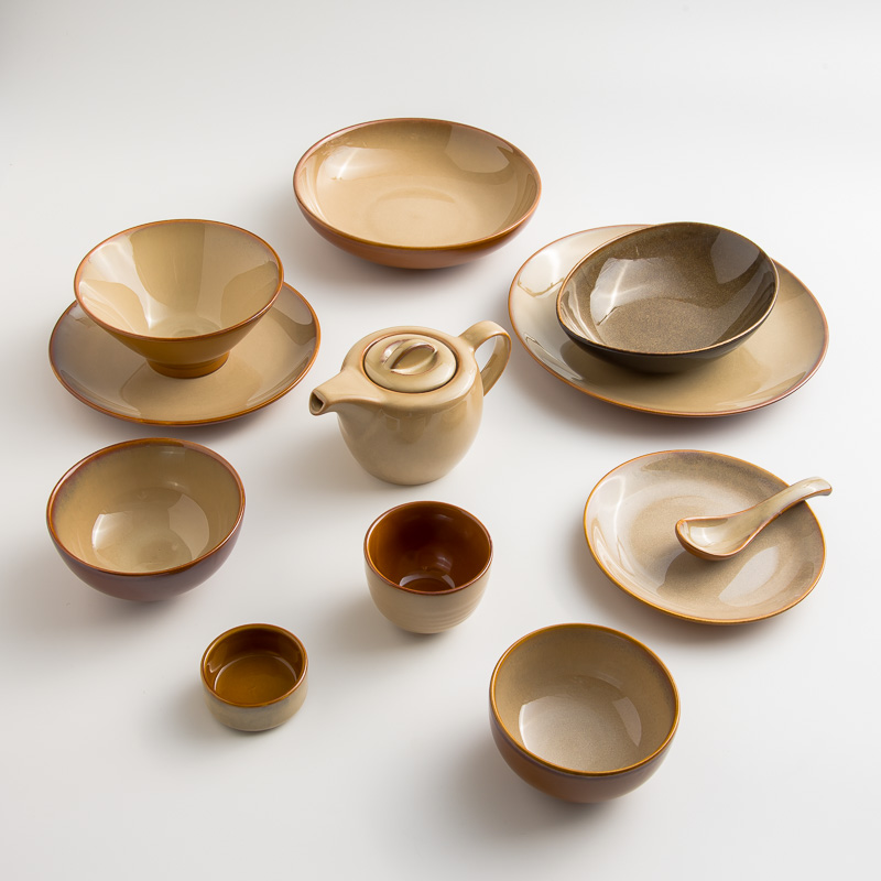 WAGA 新東方 22cm 陶瓷圓盤│米│單品_3