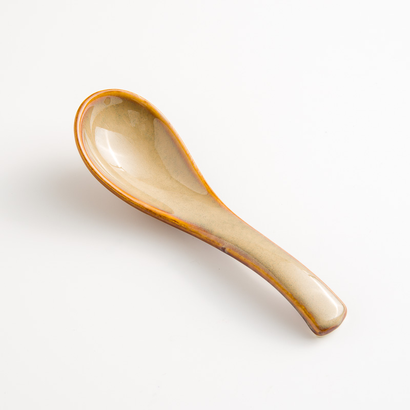 WAGA 新東方 14cm 陶瓷湯匙│米│單品_0
