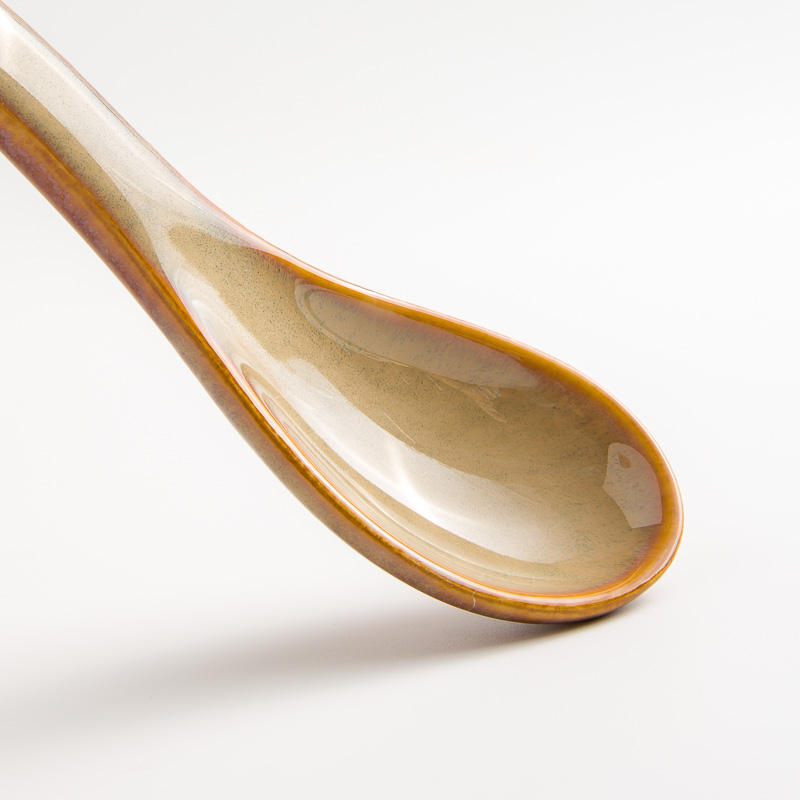WAGA 新東方 14cm 陶瓷湯匙│米│單品_1