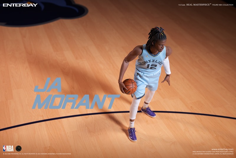 預購)ENTERBAY 1/6 NBA系列灰熊隊賈•莫蘭特JA MORANT RM-1091 可動完成