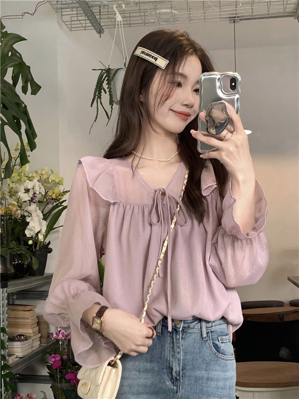 【missy shop】輕吻浪花綁帶上衣-47453_6