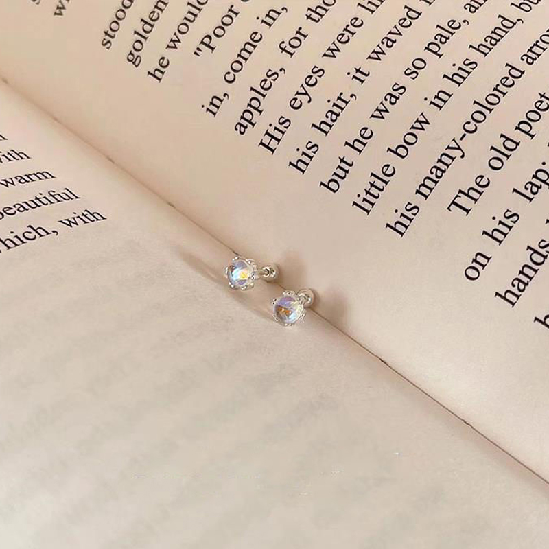 S925月光石鎖珠耳環_4