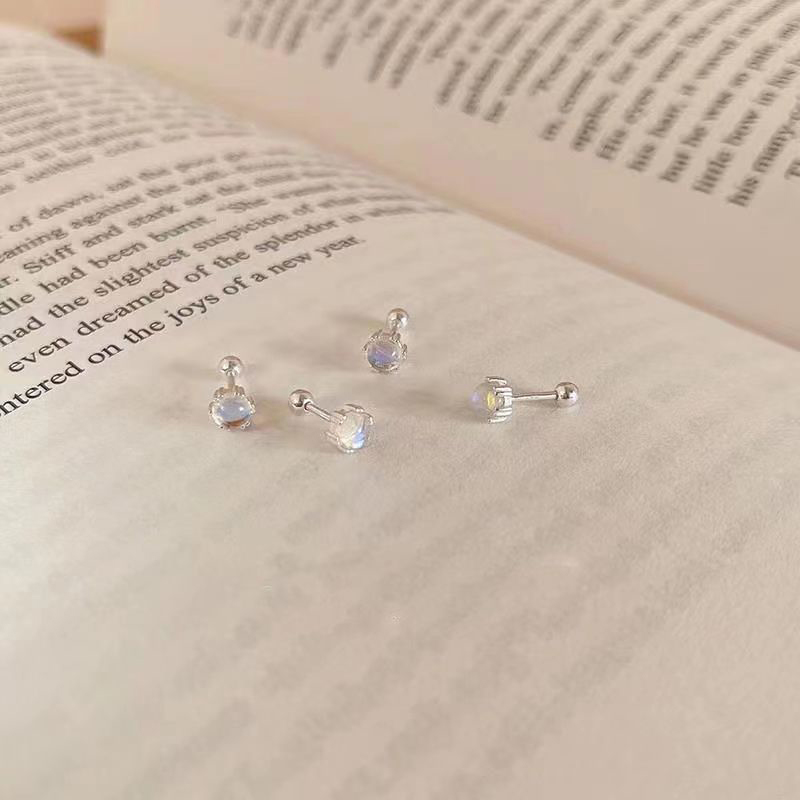 S925月光石鎖珠耳環_5