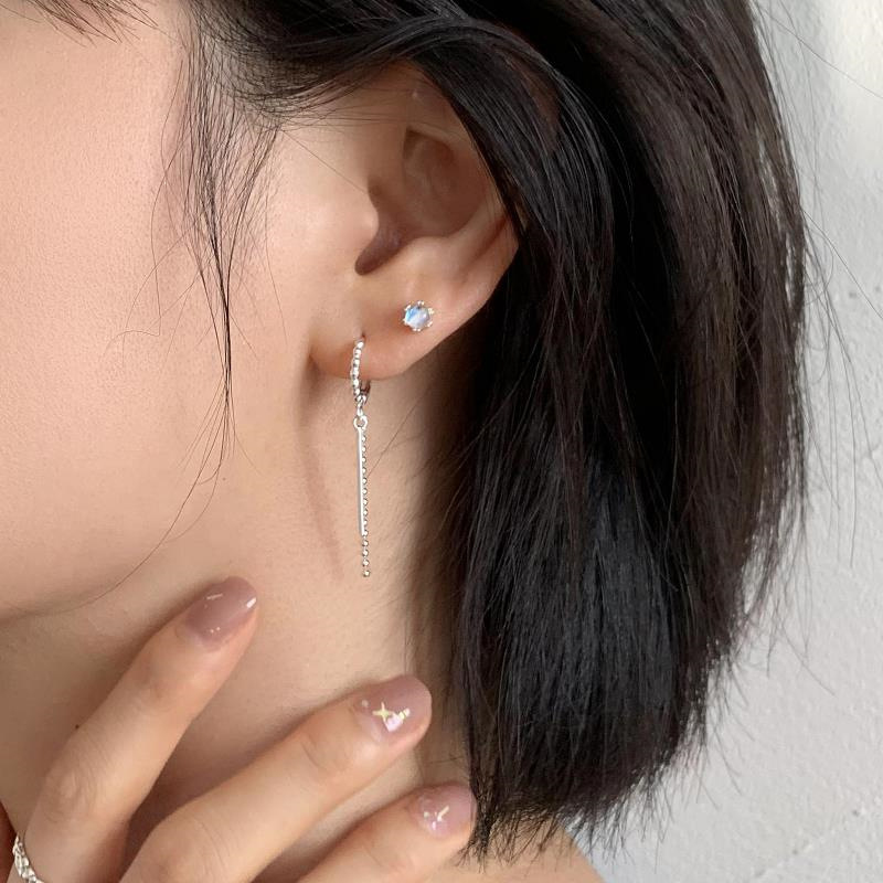 S925月光石鎖珠耳環_8