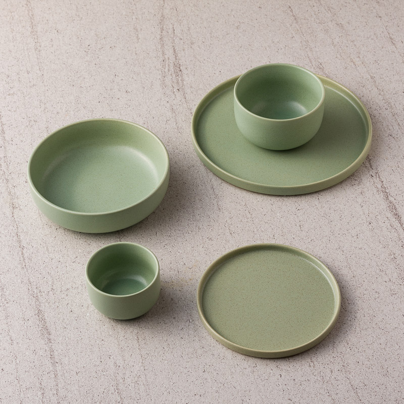 WAGA 簡約淡雅 9.5cm 陶瓷碗｜嫩綠｜單品_4