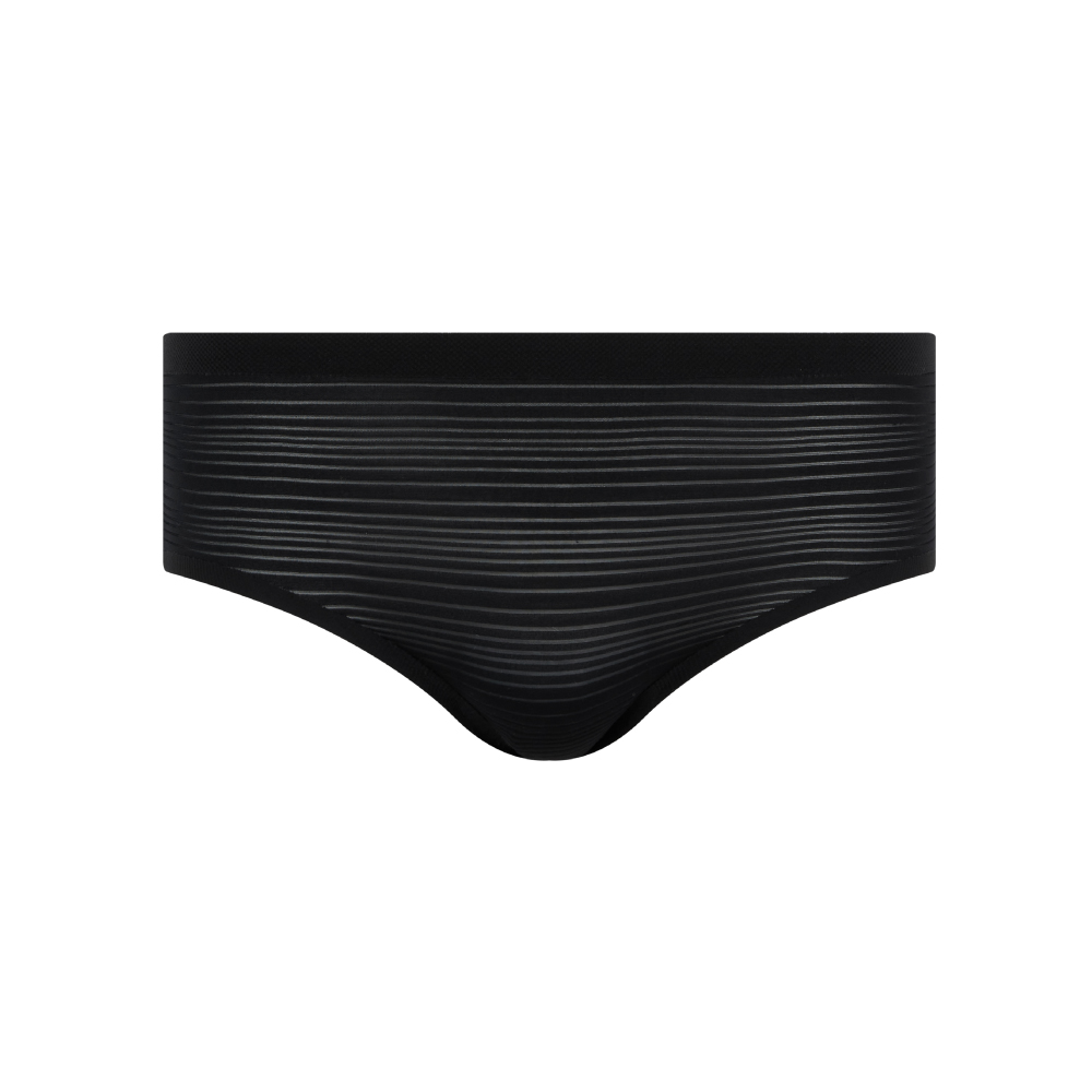 【Chantelle Lab】透氣涼感無痕四角內褲>黑色(20D40_011)【Soft Stretch Stripes】_2