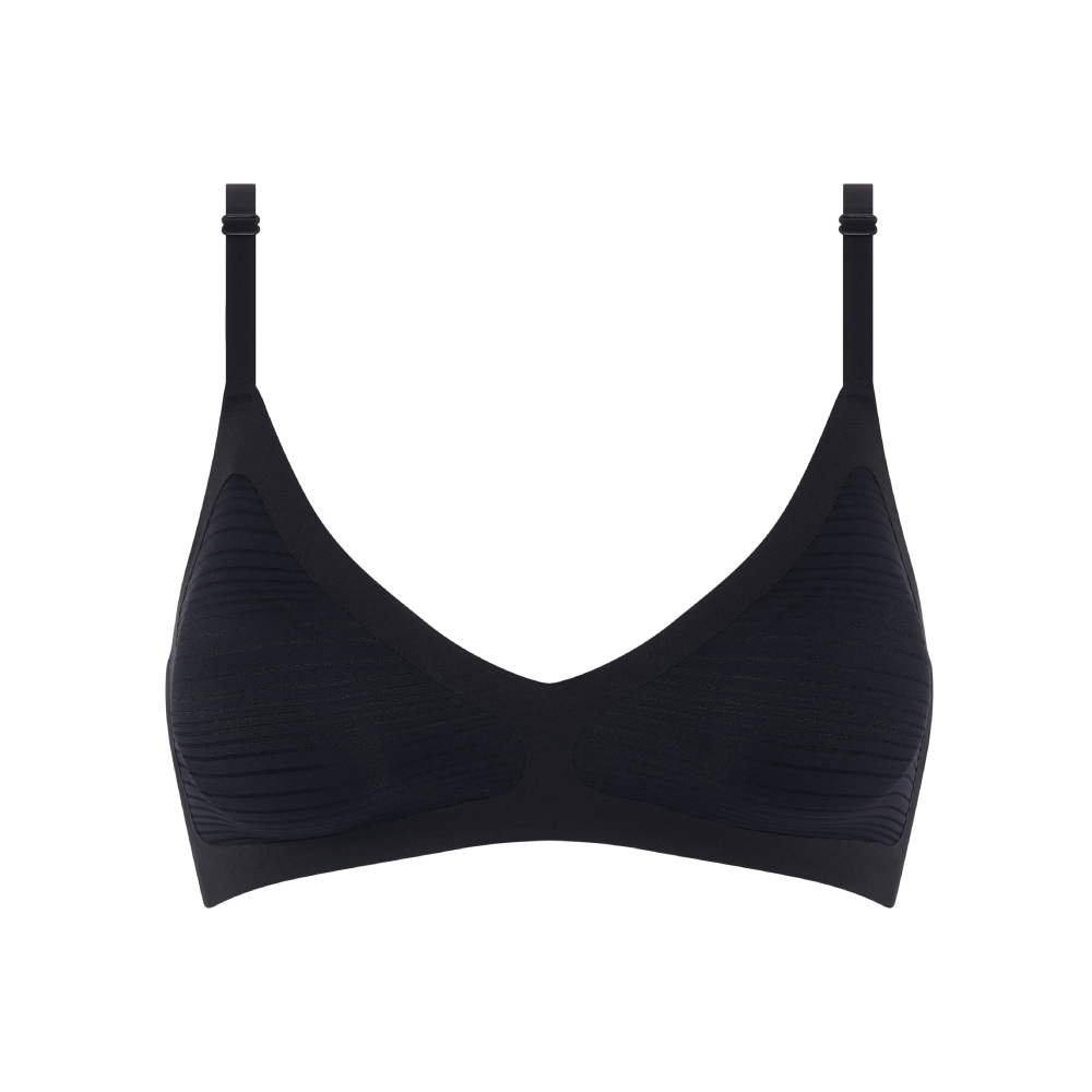 【Chantelle Lab】透氣涼感無痕四角內褲>黑色(20D40_011)【Soft Stretch Stripes】_4