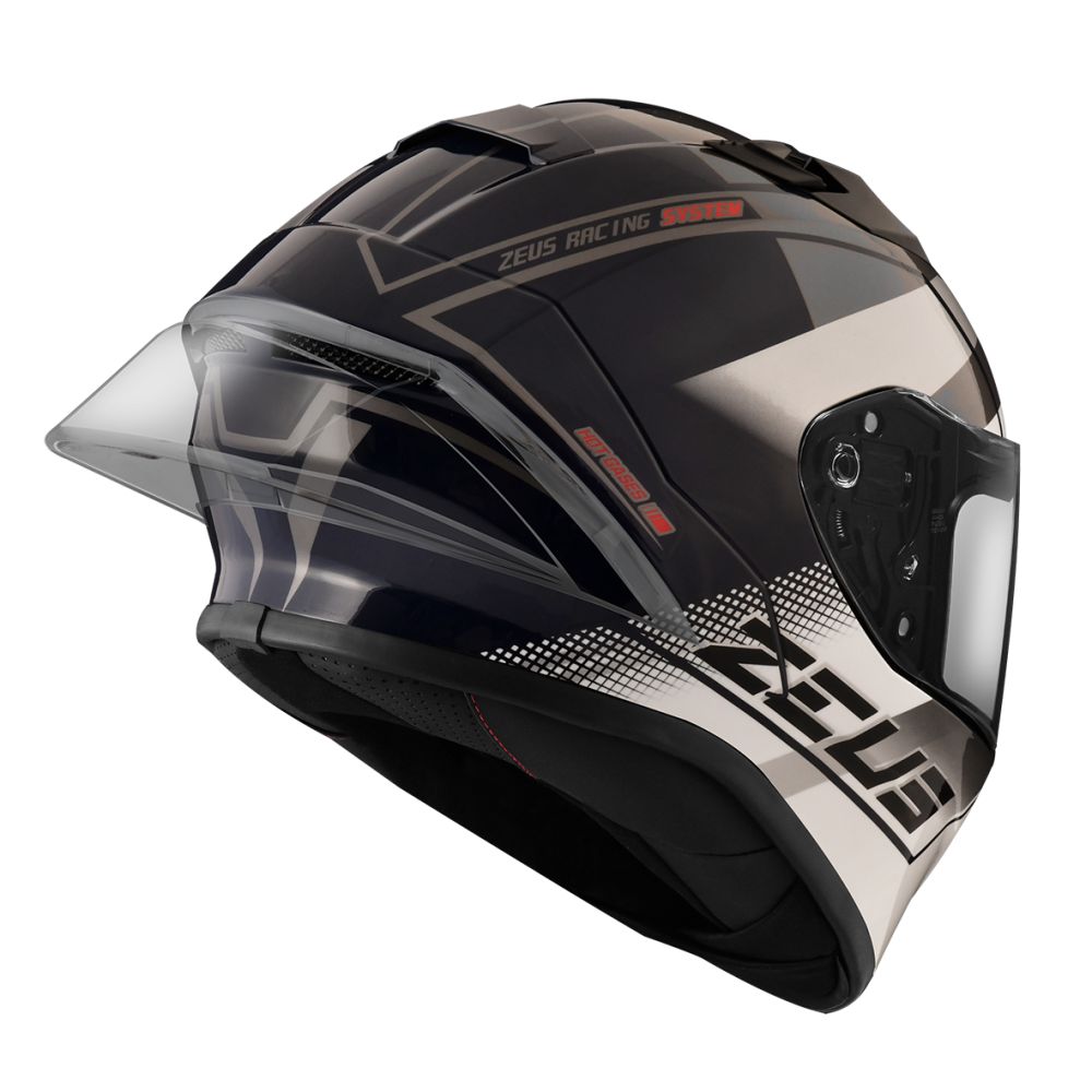 全新體驗】ZEUS ZS826 BK17 暗藍白全罩式安全帽