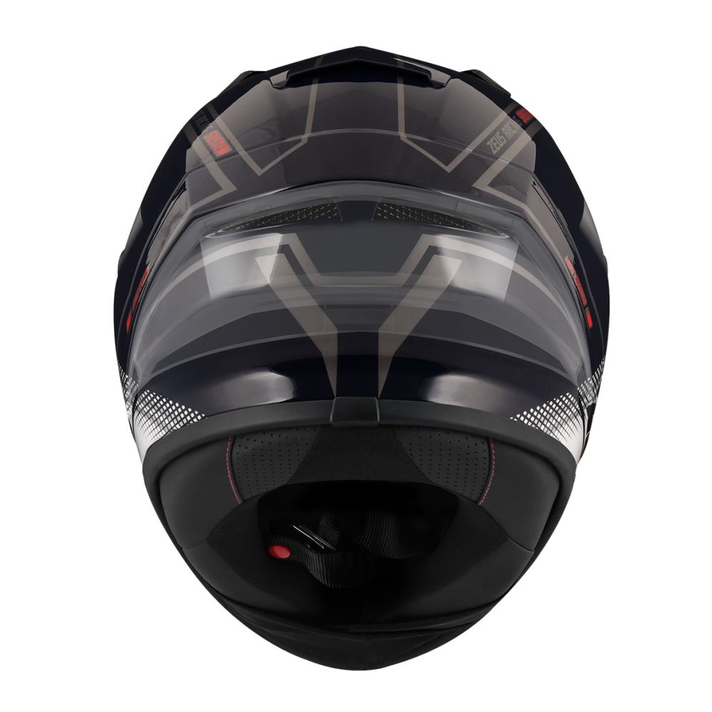 全新體驗】ZEUS ZS826 BK17 暗藍白全罩式安全帽