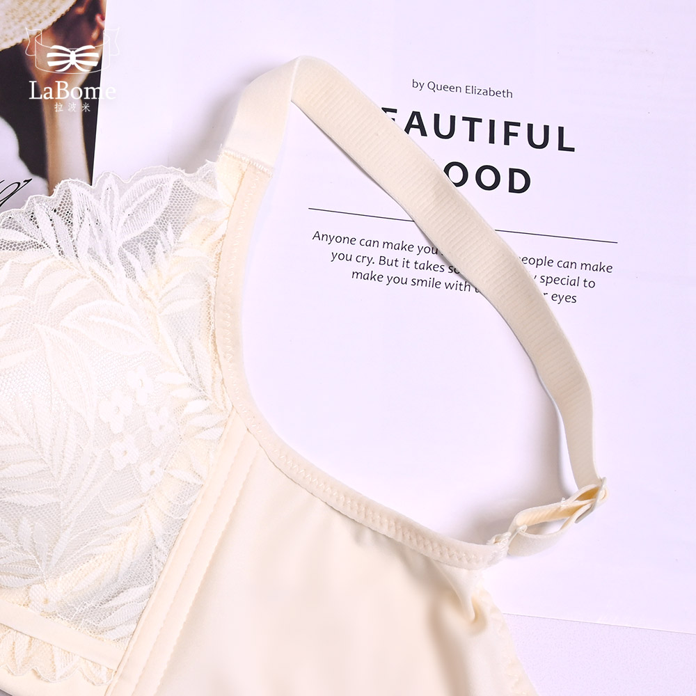【花見BLOOM】爆乳純愛蕾絲無鋼圈內衣 M-XXL 白色 A10103_8