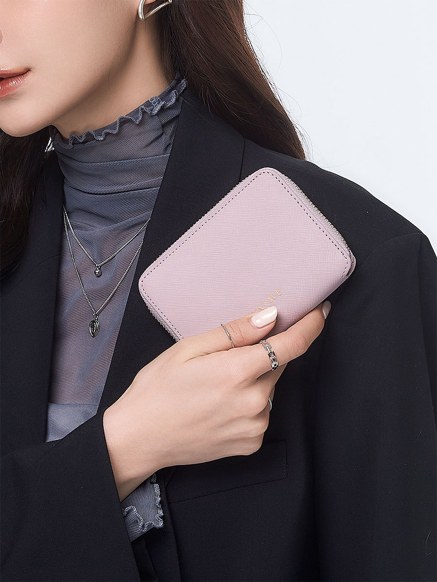 S'AIME 真皮防刮多隔層拉鍊零錢夾｜S'AIME 東京企劃