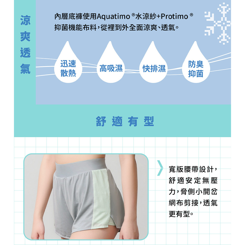 華歌爾-專業運動搭配系列 M-LL專業好動短褲(搖滾黑) LB530223BL_7