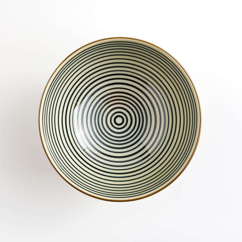 日式 手繪彩紋 14.5cm 陶瓷碗｜環紋｜單品_2