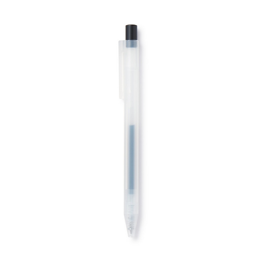 自由換芯按壓滑順膠墨筆/黑0.3mm