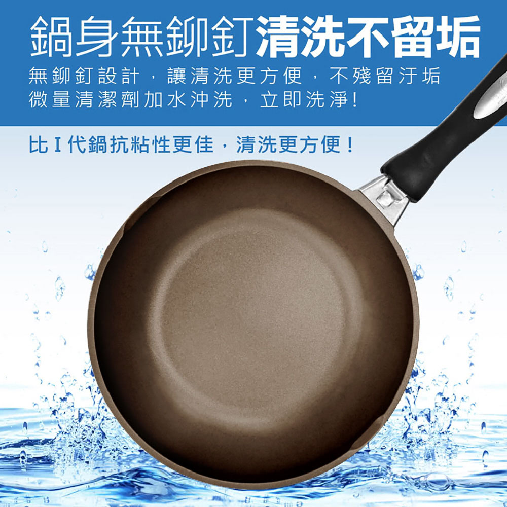 【日本Peacetar 必仕達】輕食三代澳洲原礦深型料理不沾鍋平底鍋(30cm)_6