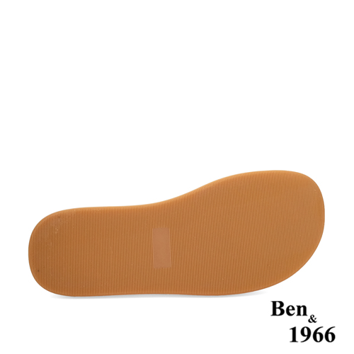 Ben&1966高級絲綢牛皮氣質細帶涼鞋-米白(236571)_6