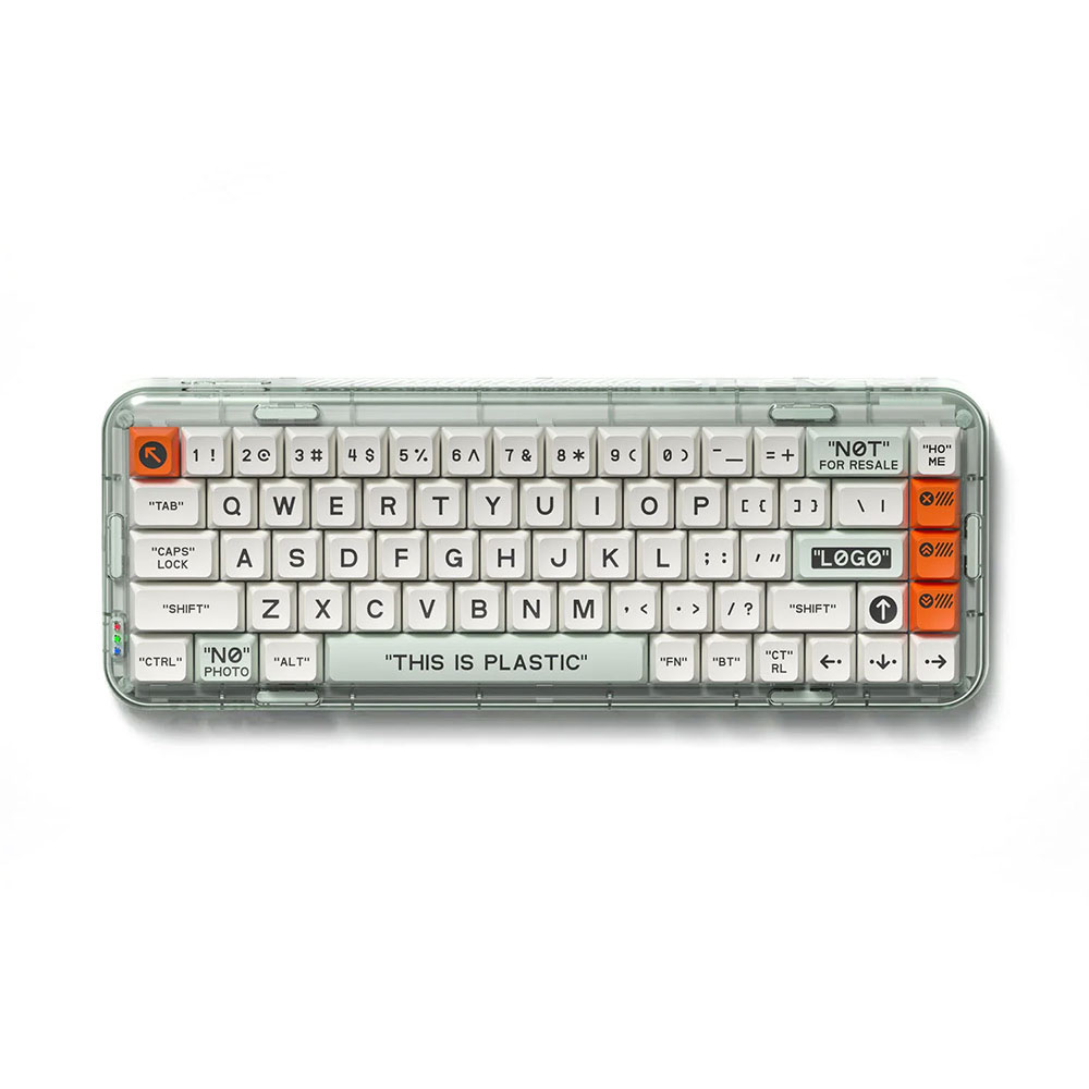 機械鍵盤】MelGeek Mojo68 Plastic 透明機械鍵盤