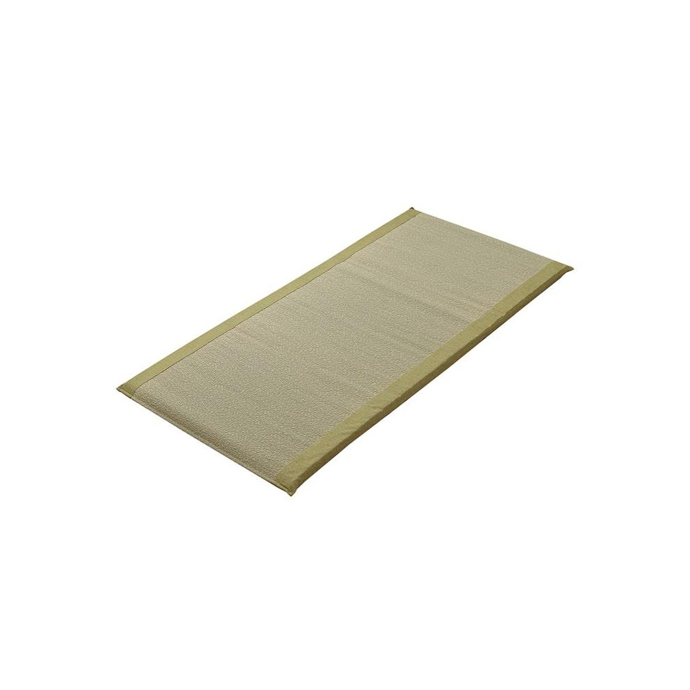 日本池彥IKEHIKO 日本製清涼除臭三折藺草床墊70X150-綠色_3