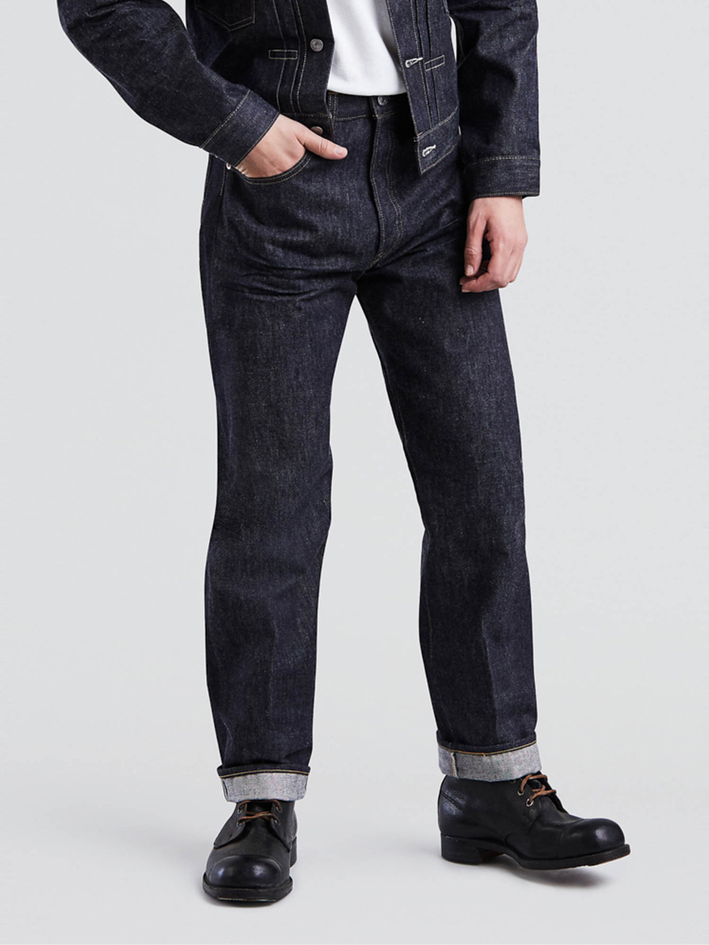 LEVI'S® VINTAGE CLOTHING 1955's 501®XX 原漿原布丹寧牛仔褲/ LVC