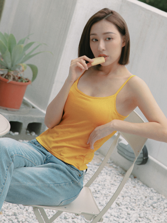 涼感親膚細肩帶BRA背心_4