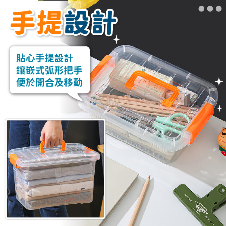 透明手提收納箱【C094】
