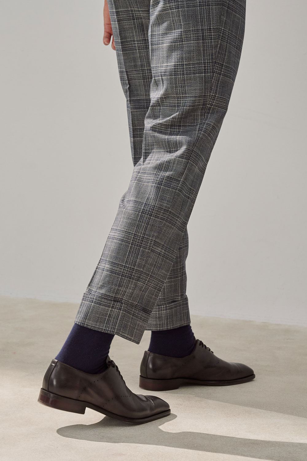 SST&C Gray Check Pattern Slim Fit Suit Trousers | 0212308005  (Outlet)_6