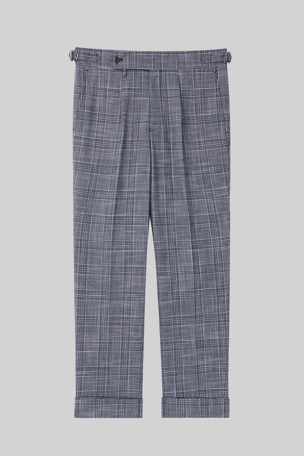 SST&C Gray Check Pattern Slim Fit Suit Trousers | 0212308005  (Outlet)_7