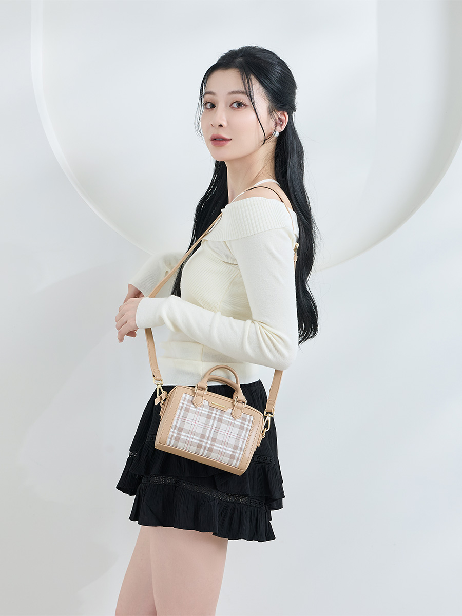 S'AIME ChicChic格紋波士頓包(XS)｜S'AIME 東京企劃