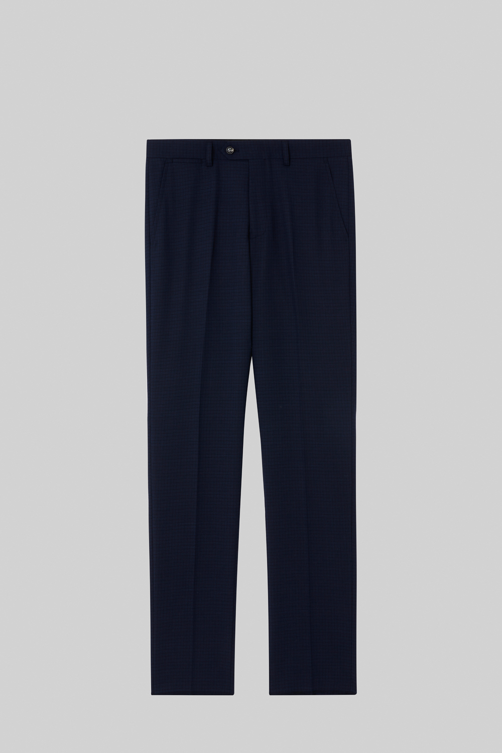 SST&C Navy Check Pattern Machine Washable Tailored Suit Trousers | 0212309004  (Outlet)_9