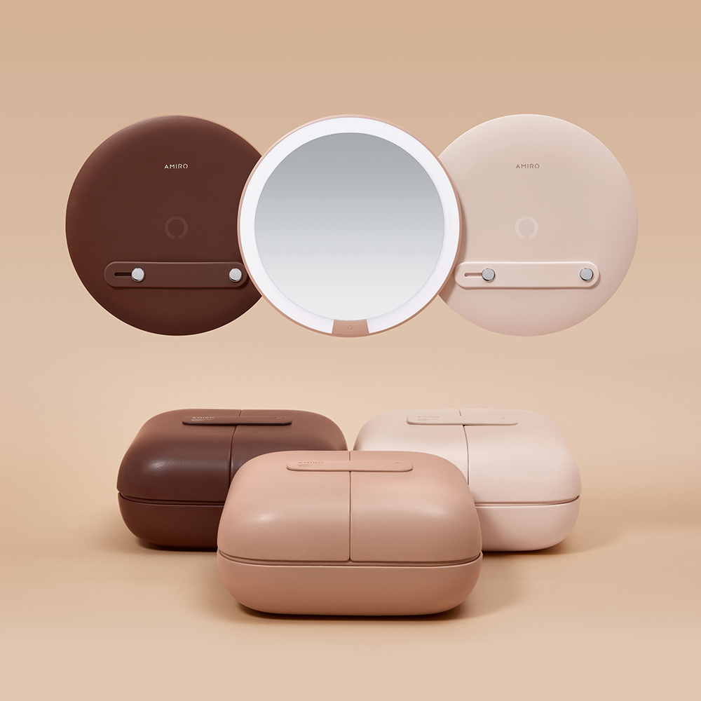 AMIROCube S 行動LED磁吸美妝鏡折疊收納化妝箱