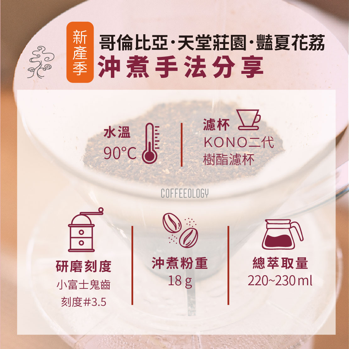 淺焙｜哥倫比亞．天堂莊園．豔夏花荔☆新產季．雙重厭氧