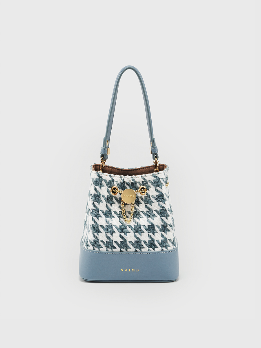 千鳥紋束口小水桶包-S'AIME東京企劃