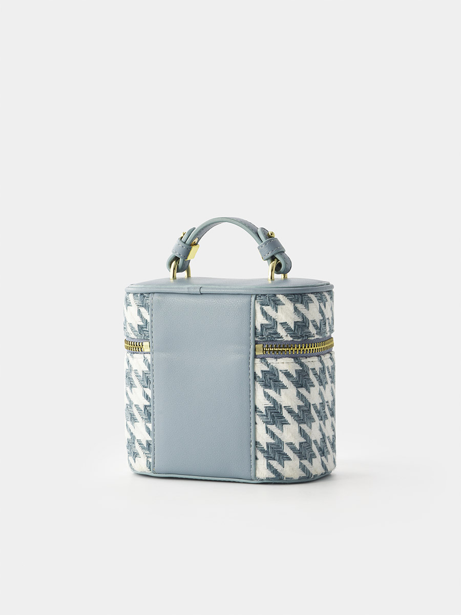 ■S'AIME■千鳥紋化妝盒迷Ni包 千鳥格子刺繍ミニバッグ/送料込 org.jpg