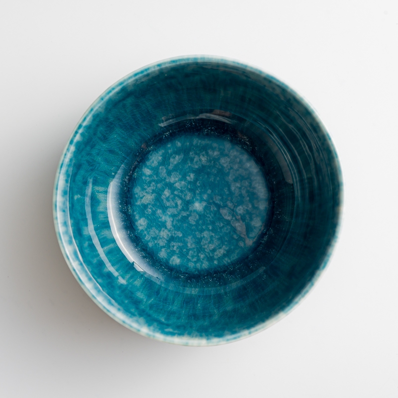 WAGA 斑斕亮釉 14.5cm 陶瓷深碗｜綠｜單品_2