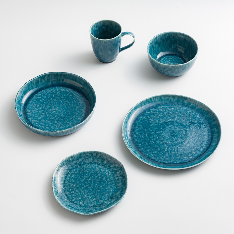 WAGA 斑斕亮釉 14.5cm 陶瓷深碗｜綠｜單品_4