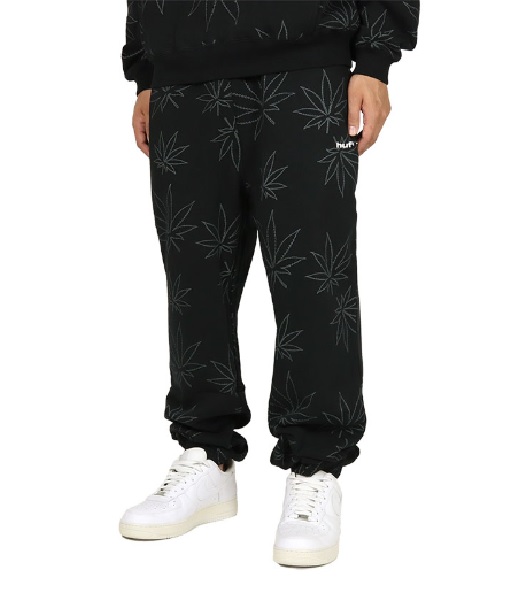 【 HUF 】PLANTLIFE FLEECE PANT 黑_0