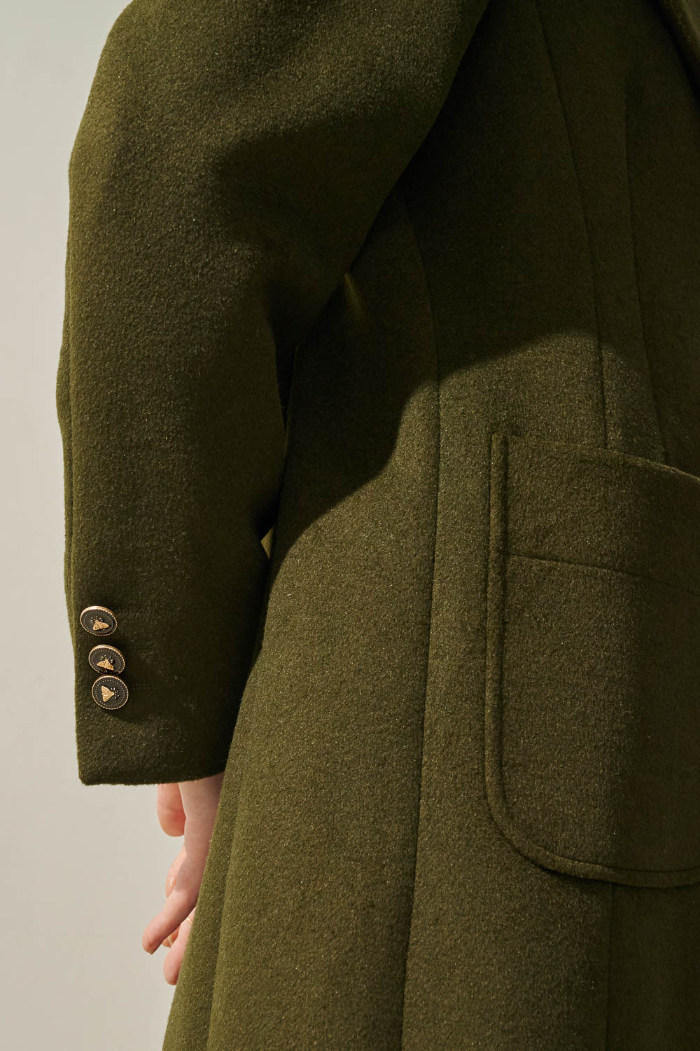 SST&C 軍綠大翻領羊毛大衣 | 8962310005 (outlet)_6