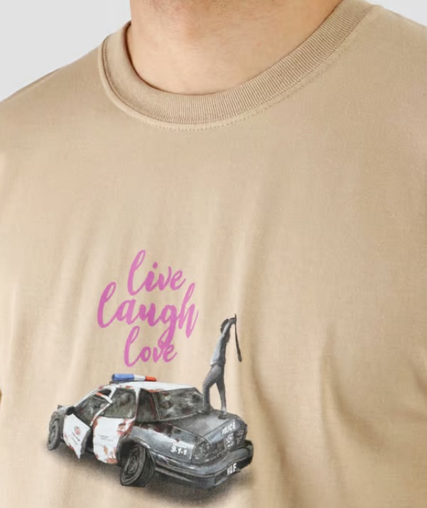【HUF】LIVE LAUGH LOVE S/S TEE 卡其_1
