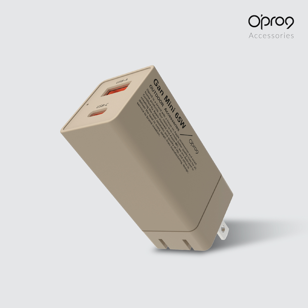 【電力補給組】Opro9 GaN 65W 氮化鎵快充電源供應器 + 蘋果TypeC to Lightning編織數據線組合包 (內含200cm+100cm+30cm各1入)_2