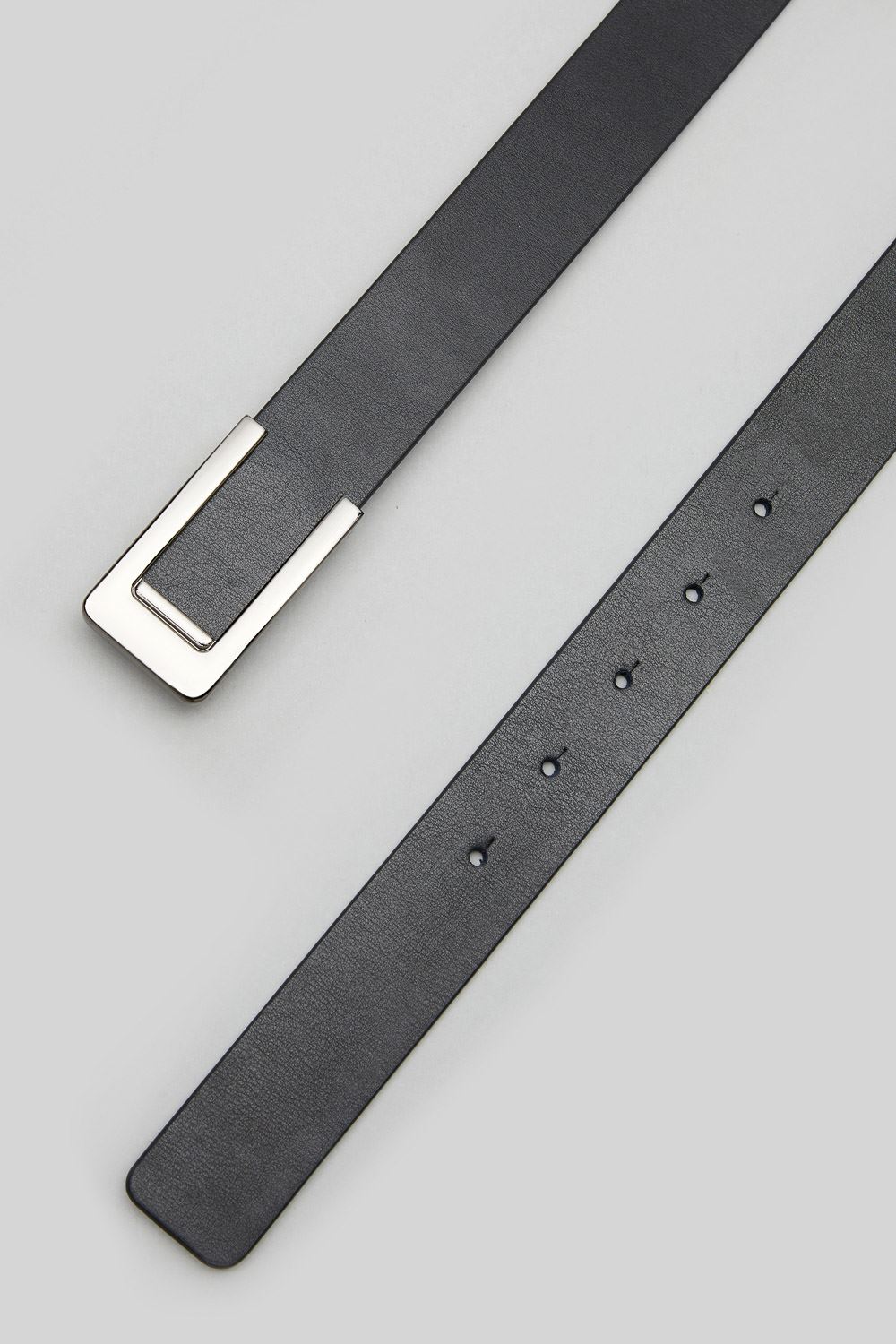 SST&C Black Fine Leather Buckle Belt | 1712311005  (Outlet)_2