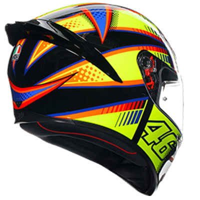 AGV K-1 S SOLELUNA 2015 雙D扣 亞洲版 公司貨 全罩安全帽 K1S Rossi 46_5