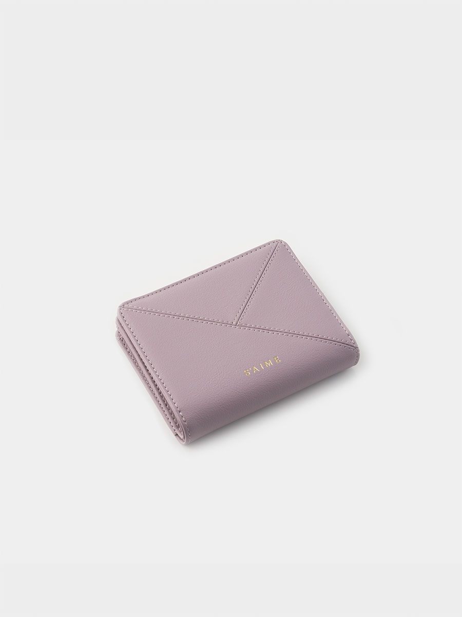 ★S'AIME 真皮口金對折短夾 折り畳み レザー がま口財布/送料込 ☆S'AIME 真皮口金對折短夾 折り畳み レザー がま口財布/送料込