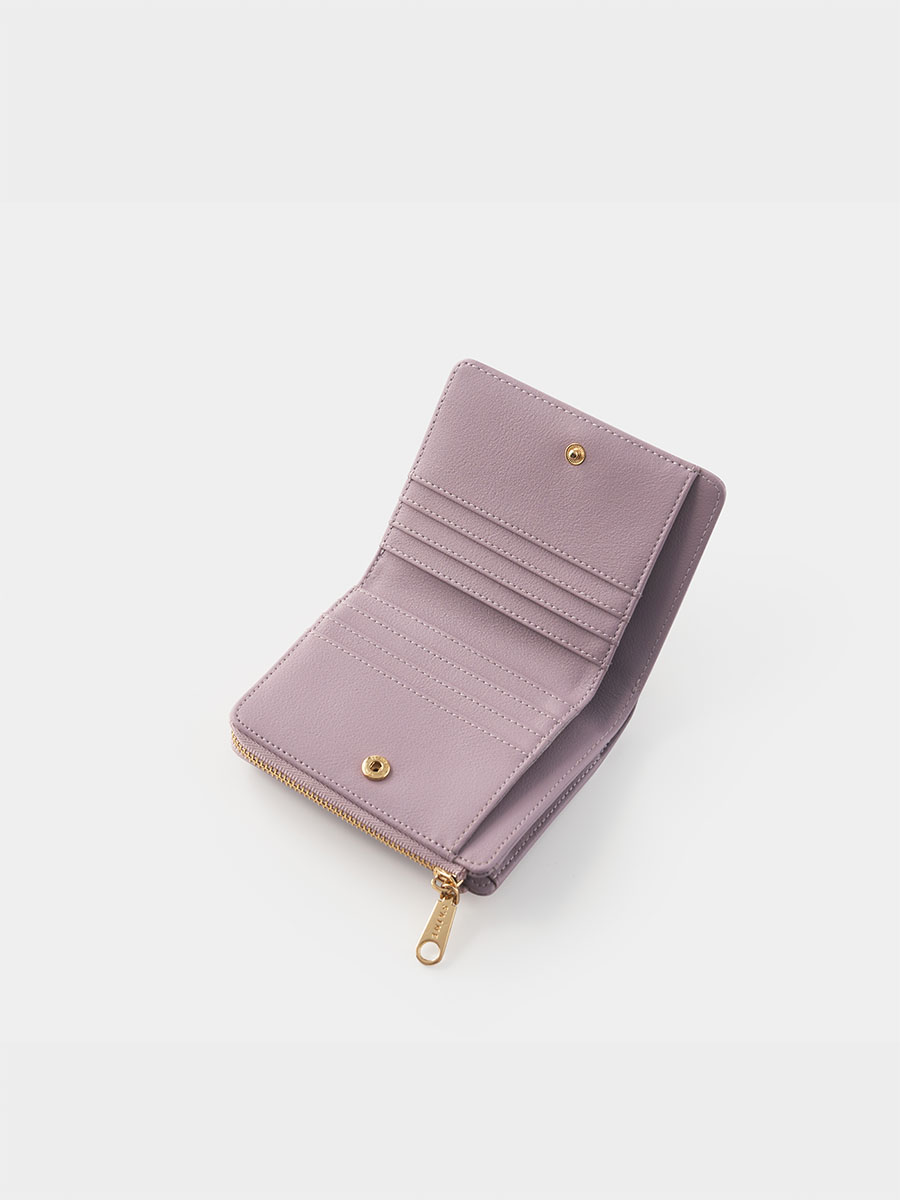 【S’AIME】セメ リアルレザー二つ折りミニ財布(SWA33-B949S) S'AIME】セメ リアルレザー二つ折りミニ財布(SWA33-B949S) 財布