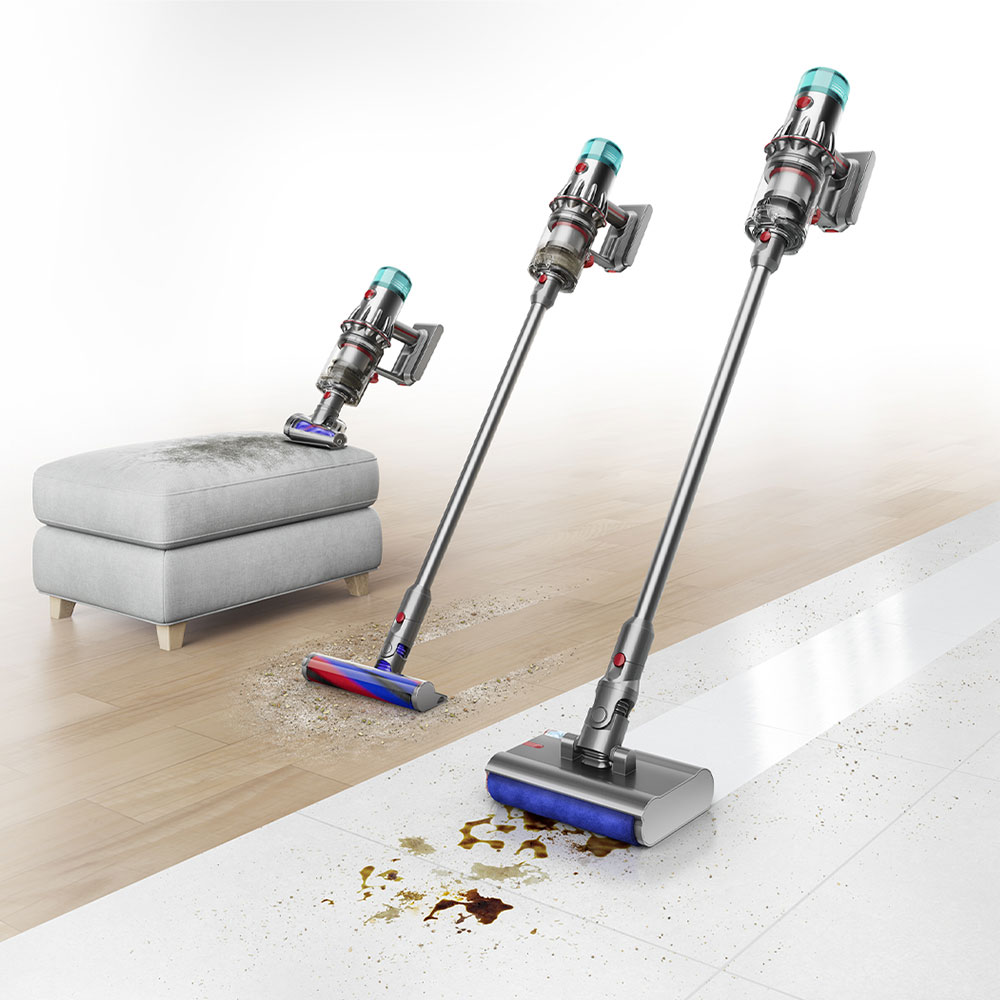 【美品】Dyson V12s Origin Submarine v12sv49 Dyson V12s Origin Submarine SV49 乾溼全能洗地吸塵器(旗艦雙主吸頭洗