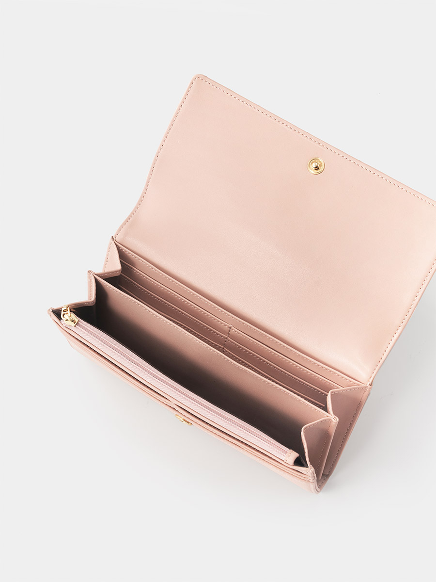 S'AIME 真皮RFID菱格撞色長夾｜S'AIME 東京企劃