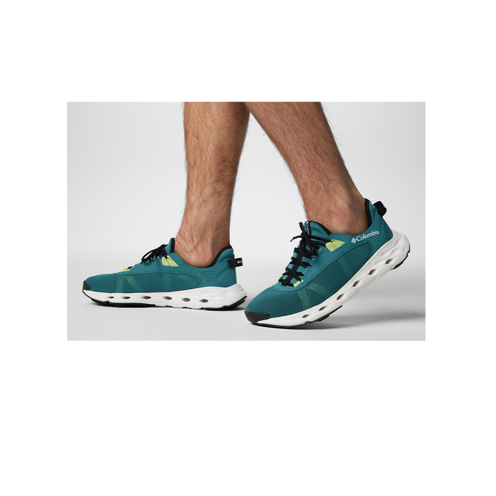 Columbia哥倫比亞男款-輕量快乾水路鞋碧綠色- DRAINMAKER™ XTR