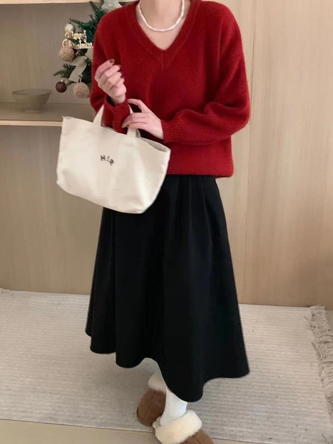 【限時79折】掛拍系列．愛神的眷顧V領針織上衣-6932_2