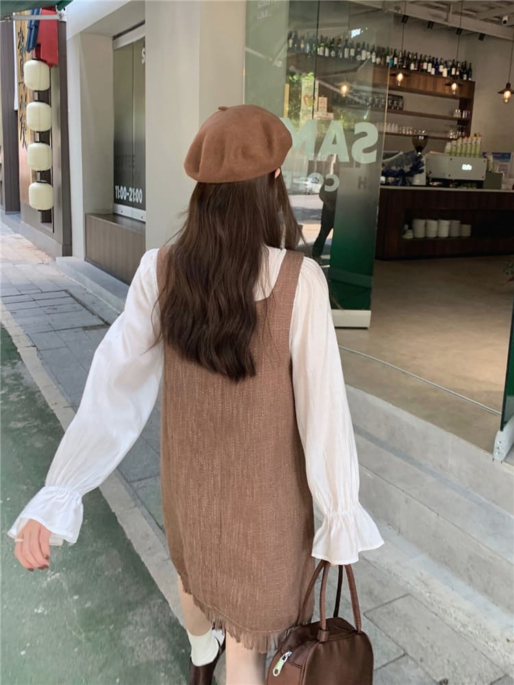 【missy shop】可可歐蕾洋裝綁帶上衣套裝-59452_9