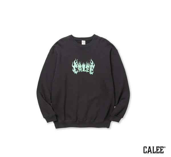 Calee Flame Dragon Logo Crew Neck SW圓領大學Tee(兩色) | 熱銷推薦